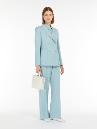 Светло-зеленые брюки WEEKEND MAX MARA палаццо: фото 3 - Invogue