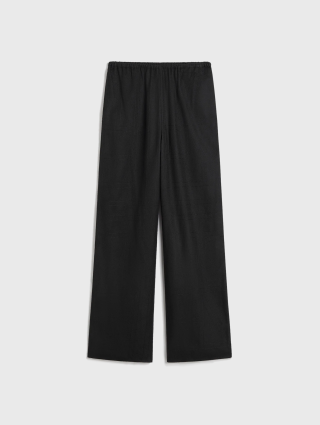 Черные брюки Totême фланелевые: фото - Invogue