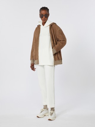 Білі джинси MAX MARA з еластичного бавовняного деніму: фото 1 - Invogue