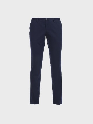 Темно-сині брюки BOSS з еластичної бавовни: фото Темно-сині брюки BOSS з еластичної бавовни: фото - Invogue