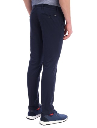 Темно-сині брюки BOSS з еластичної бавовни: фото 3 Темно-сині брюки BOSS з еластичної бавовни: фото 3 - Invogue