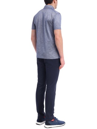 Темно-сині брюки BOSS з еластичної бавовни: фото 4 Темно-сині брюки BOSS з еластичної бавовни: фото 4 - Invogue