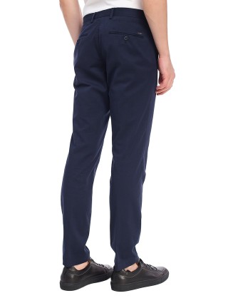 Сині брюки BOSS з еластичної бавовни: фото 3 - Invogue