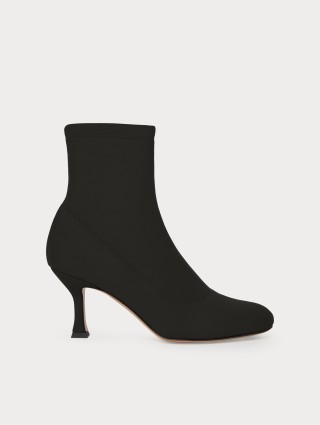 Черные ботильоны Marina Rinaldi из неопрена: фото - Invogue