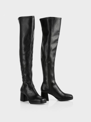 Чёрные сапоги MARC CAIN: фото 1 - Invogue