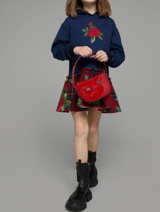 Чёрные сапоги DOLCE&GABBANA KIDS: фото 1 - Invogue