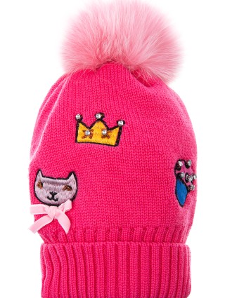 Рожева шапка REGINA : фото - Invogue