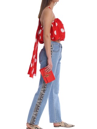 Красный топ MSGM: фото 3 - Invogue