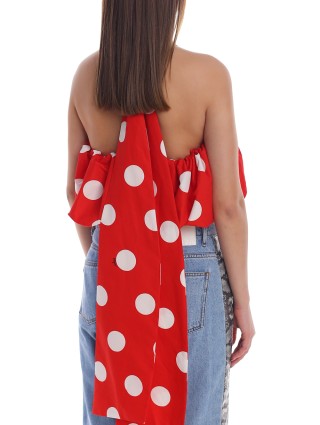 Красный топ MSGM: фото 7 - Invogue