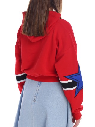 Красный свитшот MSGM: фото 6 - Invogue