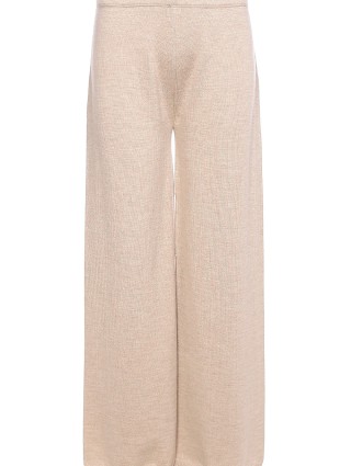 Бежевые брюки MAX MARA: фото 2 - Invogue
