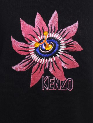 Чёрное платье KENZO: фото 9 - Invogue