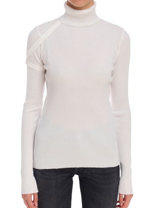 Белый свитер HELMUT LANG: фото 4 - Invogue