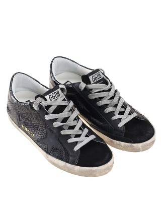 Чёрные сникерсы GOLDEN GOOSE: фото 3 - Invogue