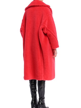 Коралловое пальто MAX MARA : фото 4 - Invogue