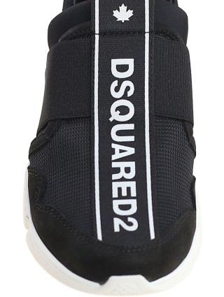 Чёрные кроссовки DSQUARED KID: фото 3 - Invogue