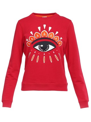 Бордовый свитшот KENZO: фото 2 - Invogue