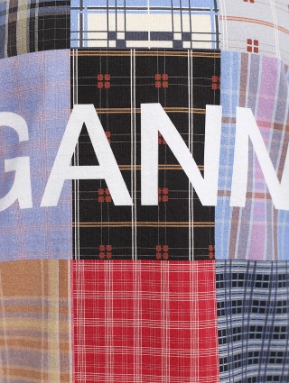 Белая футболка GANNI: фото 7 - Invogue