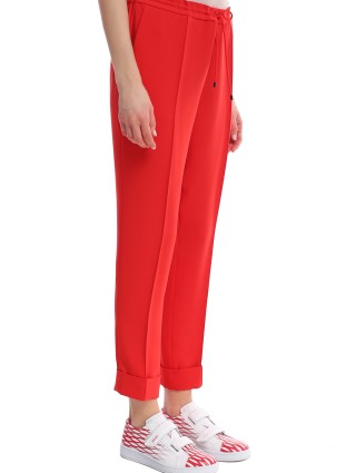 Красные брюки KENZO: фото 5 - Invogue