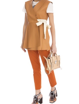 жилет шкіряний SPORTMAX: фото 4 - Invogue