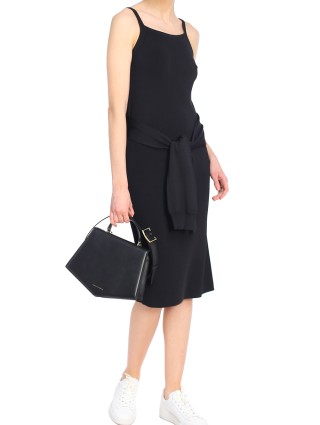 Чёрное платье HELMUT LANG: фото 1 - Invogue