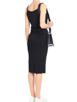 Чёрное платье HELMUT LANG: фото 2 - Invogue