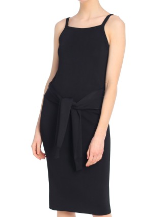 Чёрное платье HELMUT LANG: фото 3 - Invogue