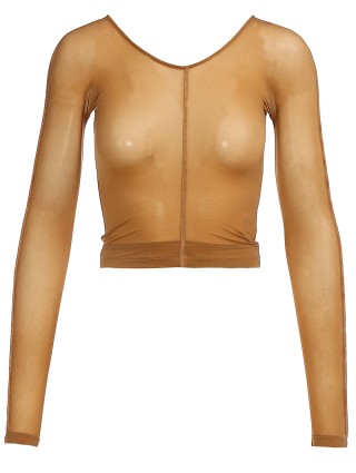 Коричневий топ HELMUT LANG : фото - Invogue