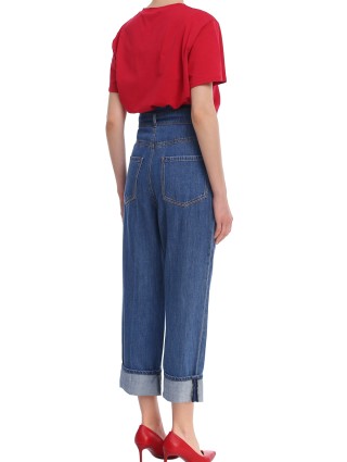Бордовая футболка WEEKEND MAX MARA: фото 2 - Invogue