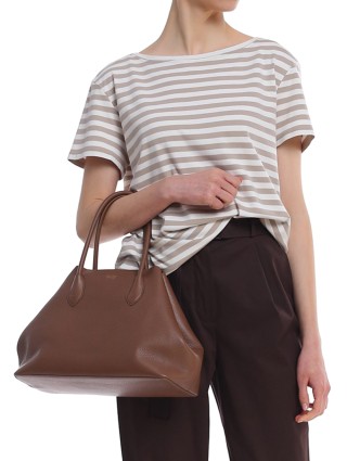 Коричневая сумка MAX MARA: фото 4 - Invogue
