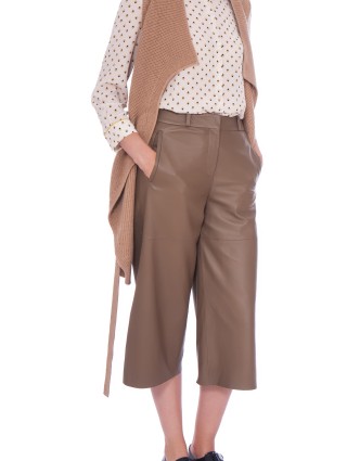 брюки шкіряні WEEKEND MAX MARA: фото 4 - Invogue