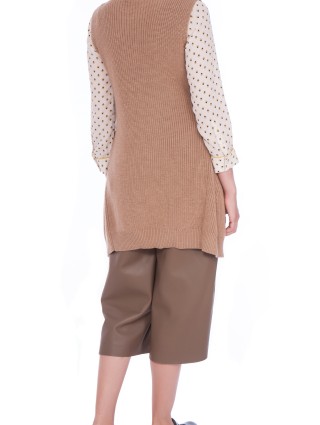 брюки шкіряні WEEKEND MAX MARA: фото 5 - Invogue