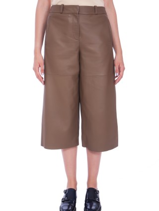 брюки шкіряні WEEKEND MAX MARA: фото 6 - Invogue