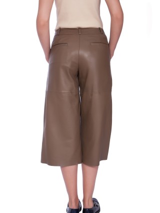 брюки шкіряні WEEKEND MAX MARA: фото 7 - Invogue