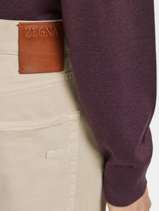 Бежевые джинсы ZEGNA: фото 3 - Invogue