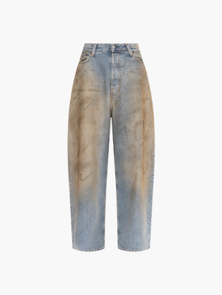 Голубые джинсы Acne Studios широкие: фото - Invogue