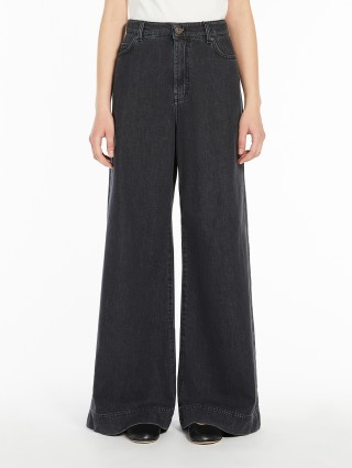 Черные джинсы WEEKEND MAX MARA широкие: фото 2 - Invogue