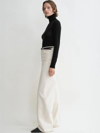 Білі джинси Totême з органічної бавовни: фото 4 - Invogue