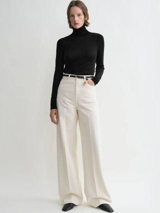 Білі джинси Totême з органічної бавовни: фото 1 - Invogue