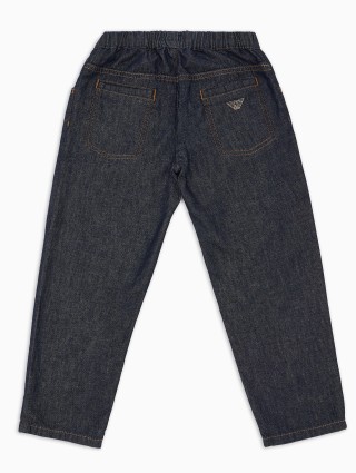 Темно-сині джинси Emporio Armani бавовняні: фото 2 - Invogue