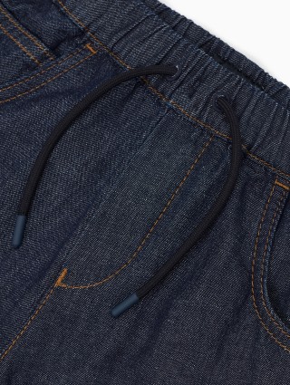 Темно-сині джинси Emporio Armani бавовняні: фото 3 - Invogue