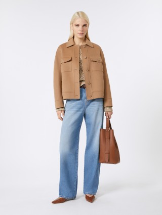 Голубые джинсы MAX MARA из хлопкового денима: фото 1 - Invogue