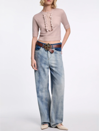 Синие джинсы DOROTHEE SCHUMACHER из хлопкового денима: фото 1 - Invogue