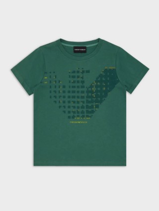 Зелена футболка EMPORIO ARMANI KIDS : фото - Invogue