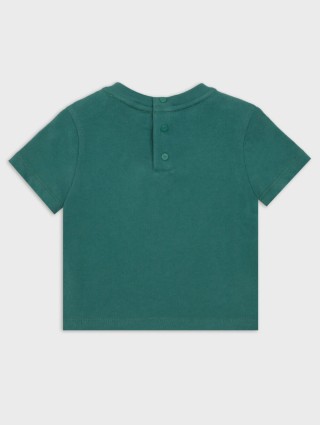 Зелена футболка EMPORIO ARMANI KIDS : фото 1 - Invogue