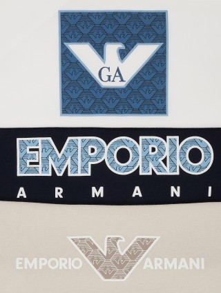 Набір Emporio Armani з трьох дитячих футболок: фото 2 - Invogue