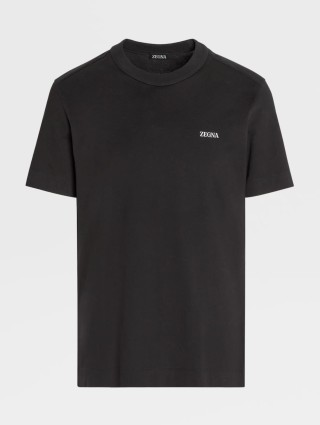 Чёрная футболка ZEGNA: фото - Invogue
