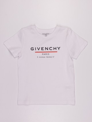 Белая футболка GIVENCHY KIDS: фото - Invogue