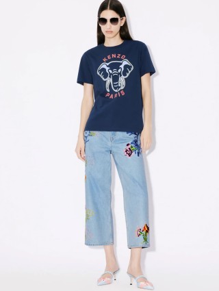 Синя футболка KENZO : фото 4 - Invogue