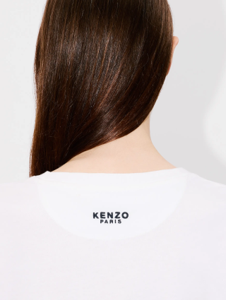 Белая футболка Kenzo с цветком: фото 4 - Invogue
